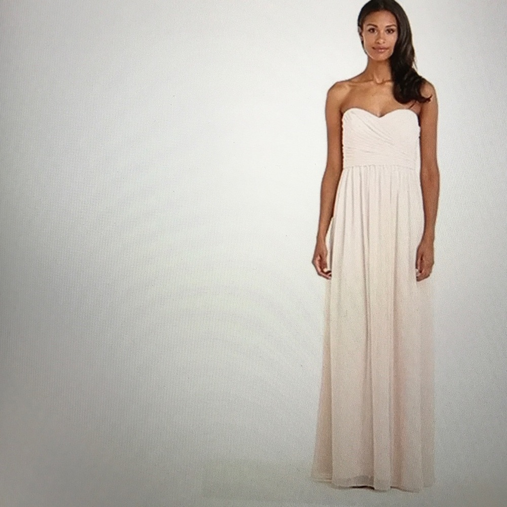 Monique Lhullier Bridesmaid Strapless Gown
